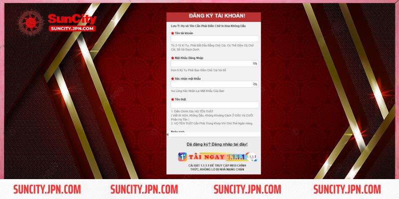 Đăng ký Suncity để thưởng thức không gian giải trí hấp dẫn